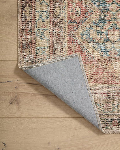 Loloi Angela Rose Aubrey Collection AUB-03 Ocean/Spice 2'-3" x 3'-9", .19" Pile Height, Accent Rug
