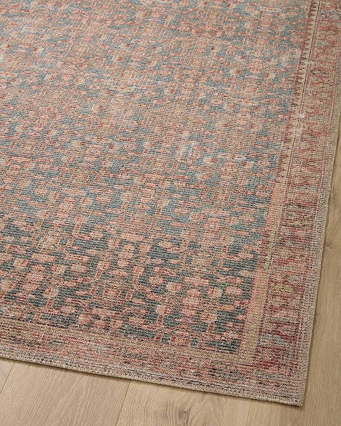 Loloi Angela Rose Aubrey Collection AUB-04 Blue/Terracotta 2'-3" x 3'-9", .19" Pile Height, Accent Rug