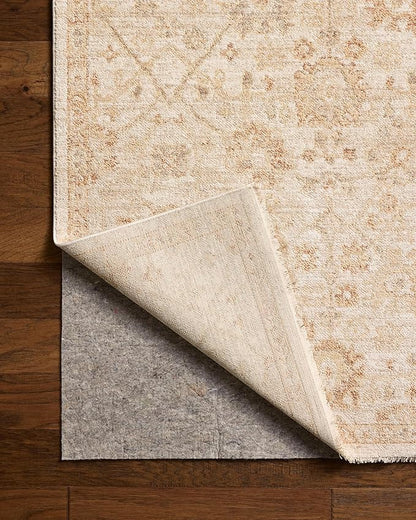 Loloi Chris Loves Julia Palma Collection PLM-04 Natural/Spice 2'-7" x 12'-0" Runner Rug Vintage Style Boho Living Room Bedroom Carpet