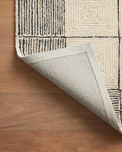 Loloi Chris Loves Julia Francis Collection FRA-02 Cream/Black 8'-6" x 12' Area Rug