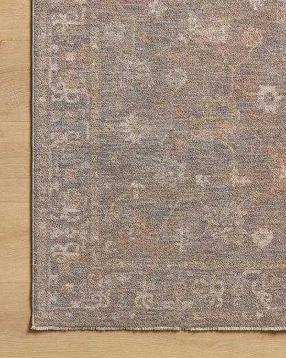 Loloi Chris Loves Julia Louisa Collection LOI-01 Stone/Multi 2'-7" x 12'-0", .38" Pile Height, Runner Rug