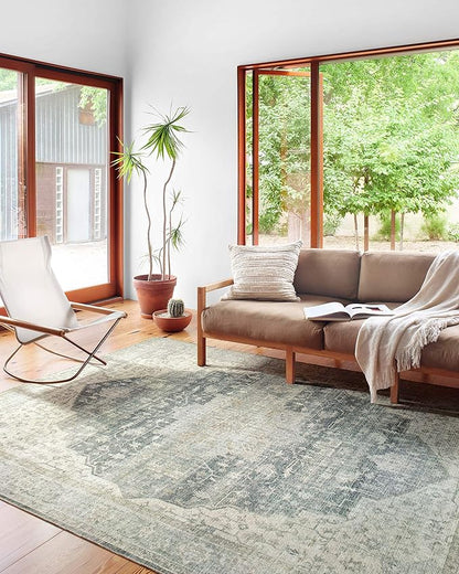 Loloi II Skye Collection SKY-12 Charcoal/Dove 2'-3" x 3'-9" Accent Rug