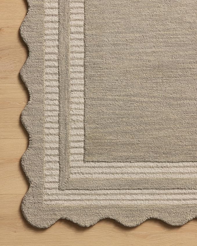 Loloi Chris Loves Julia Scottie Collection SCO-01 Fog/Ivory 2'-3" x 3'-9", .87" Pile Height, Runner Rug