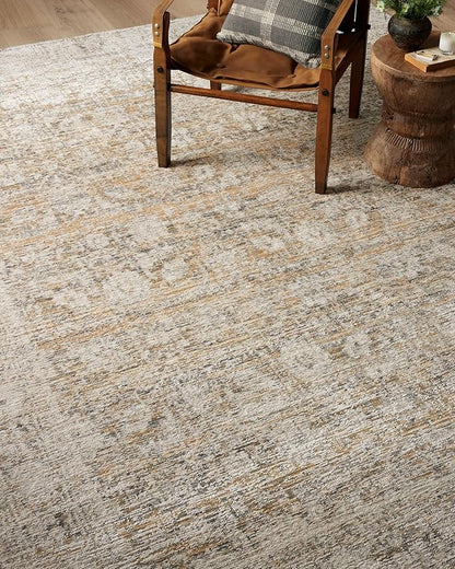 Loloi Amber Lewis Alie Collection ALE-05 Gold/Beige 2'-3'' x 3'-10'', .13'' Pile Height, Accent Rug
