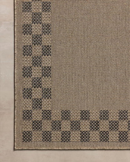 Loloi Chris Loves Julia Providence Collection PRC-01 Natural/Charcoal 5' x 7'-7", .12" Pile Height, Indoor/Outdoor Area Rug
