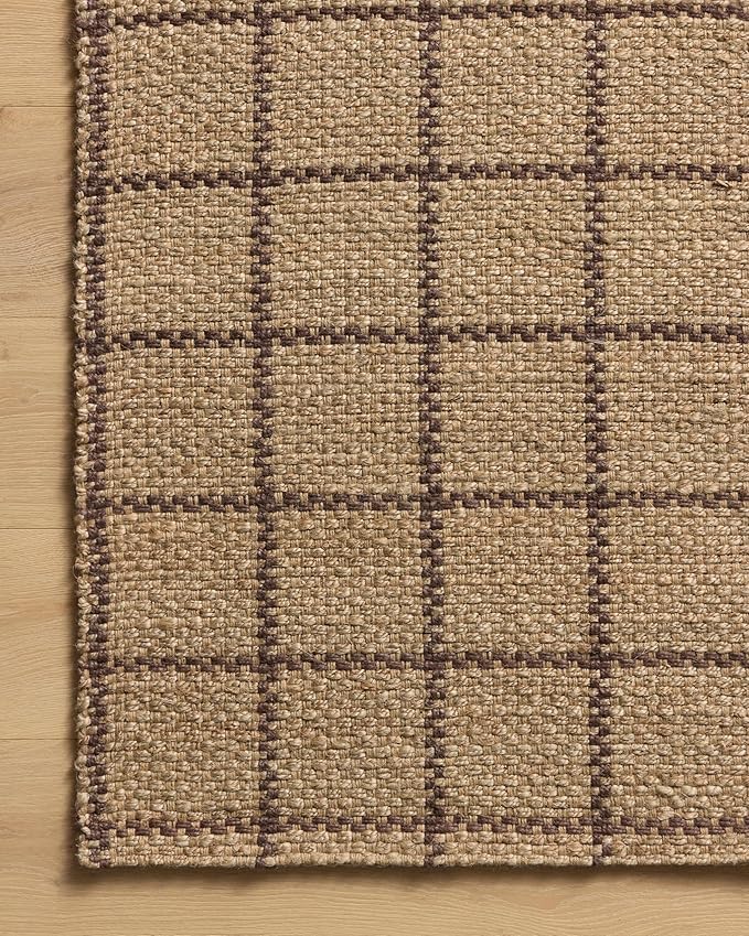 Loloi Chris Loves Julia Fletcher Collection FLE-01 Natural/Brown 7'-9" x 9'-9", .37" Pile Height, Area Rug