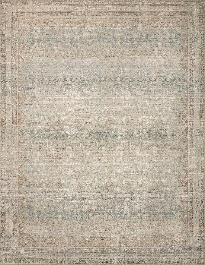 Loloi Angela Rose Aubrey Collection AUB-03 Jade/Natural 8'-3" x 11'-3", .19" Pile Height, Area Rug