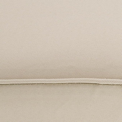 Classic Accessories Montlake Water-Resistant 23 x 25 x 5 Inch Rectangle Outdoor Seat Cushion, Patio Furniture Chair Cushion, Antique Beige, Patio Furniture Cushion Covers