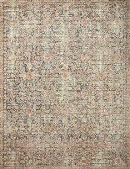Loloi Angela Rose Aubrey Collection AUB-01 Navy/Multi 3'-9" x 5'-6", .19" Pile Height, Accent Rug
