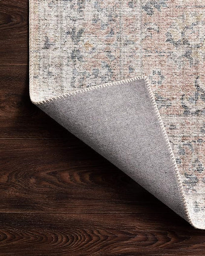 Loloi II Skye Collection SKY-01 Blush/Grey 7'-6" x 9'-6" Area Rug