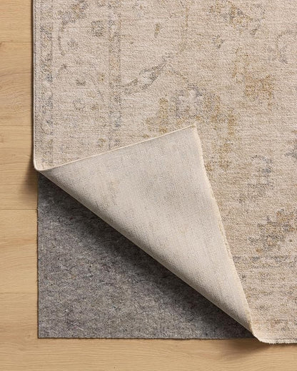 Loloi Chris Loves Julia Louisa Collection LOI-02 Oatmeal/Slate 2'-7" x 12'-0", .38" Pile Height, Runner Rug