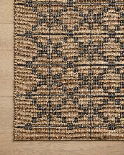Loloi Chris Loves Julia Judy Collection JUD-05 Natural/Graphite 5'-0" x 7'-6" Area Rug