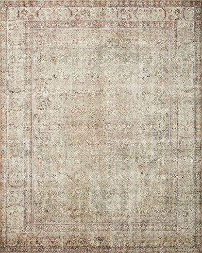 Loloi Margot Collection MAT-01 Antique/Sage 2'-6" x 7'-6" Runner Rug feat. CloudPile, No-Shed Easy Clean Large Patterned Area Rug for Living Room, Bedroom, Dining Area