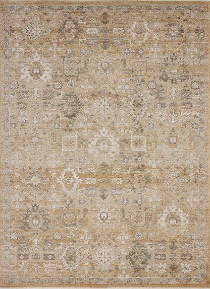 Loloi Magnolia Home by Joanna Gaines Pace Collection PAC-07 Sunset/Stone 9'-6" x 9'-6" Round Area Rug
