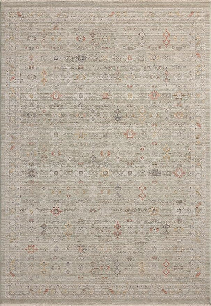 Loloi Chris Loves Julia Ida Collection IDA-04 Spa/Multi 3'-6" x 5'-6", .19" Pile Height, Accent Rug