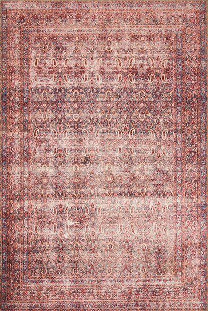 Loloi Loren Collection LQ-05 Eggplant/Crimson 7'-6" x 9'-6" Area Rug