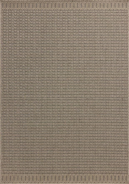 Loloi Chris Loves Julia Providence Collection PRC-05 Natural/Graphite 7'-6" x 7'-6", .12" Pile Height, Indoor/Outdoor Round Area Rug