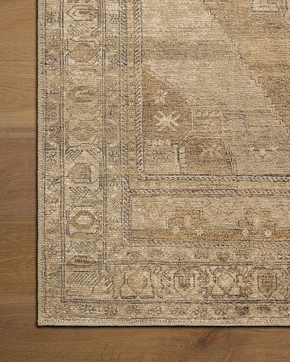 Loloi Amber Lewis Cambria Collection CBR-03 Taupe/Antique Bronze 2'-6" x 7'-6" Runner Rug Jute, Neutral, Vintage Style, Antique Tone, Living, Bedroom, Dining, Carpet