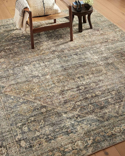 Loloi Amber Lewis Morgan Collection MOG-05 Spice/Lagoon 2'-3" x 9'-6" 38" Thick Runner Rug feat. CloudPile, Neutral, Room Décor, Vintage Inspired, Livingroom, Bedroom, Dining Area