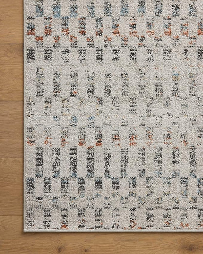 Loloi Kamala Collection KAM-05 Grey/Multi 4'-0" x 6'-0" Accent Rug