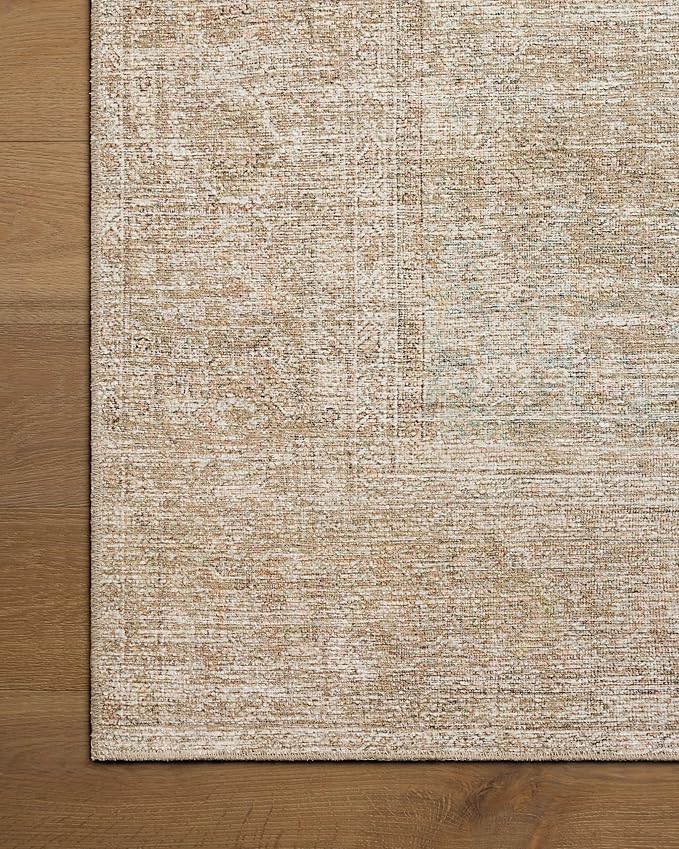 Loloi Amber Lewis Cambria Collection CBR-06 Multi/Natural 5'-0" x 7'-6" Area Rug Jute, Neutral, Vintage Style, Antique Tone, Living, Bedroom, Dining, Carpet