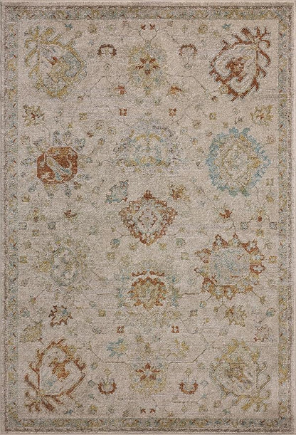 Loloi Magnolia Home by Joanna Gaines Mona Collection MOA-02 Oatmeal/Multi 7'-6" x 10' Area Rug