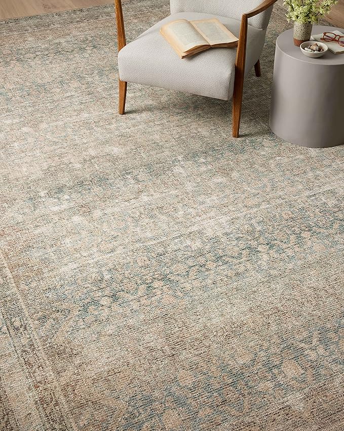 Loloi Angela Rose Aubrey Collection AUB-03 Jade/Natural 3'-9" x 5'-6", .19" Pile Height, Accent Rug