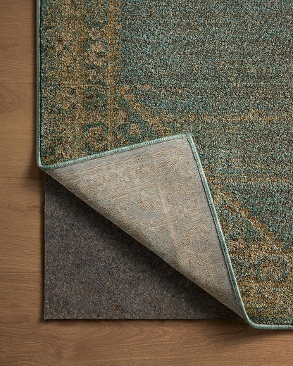 Loloi Magnolia Home by Joanna Gaines Mona Collection MOA-04 Aqua/Wheat 2'-6" x 4'-0" Accent Rug