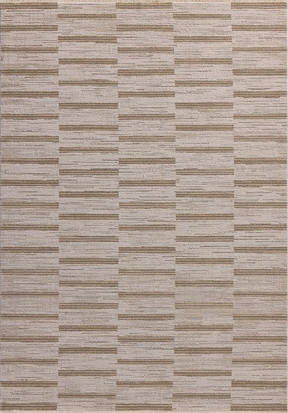 Loloi Amber Lewis Cali Collection CIL-04 Ivory/Tobacco 2'-3" x 3'-11", .25" Pile Height, Accent Rug