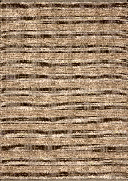 Loloi Chris Loves Julia Judy Collection JUD-06 Natural/Chocolate 2'-6" x 7'-6" Runner Rug