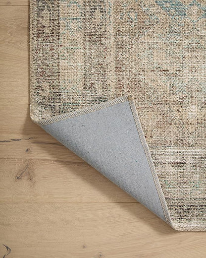 Loloi Angela Rose Aubrey Collection AUB-03 Jade/Natural 2'-6" x 12'-0", .19" Pile Height, Runner Rug