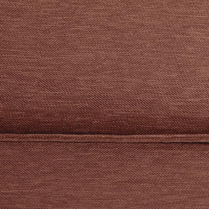 Classic Accessories Montlake Water-Resistant 25 x 25 x 5 Inch Square Outdoor Seat Cushion, Patio Furniture Chair Cushion, Heather Henna Red, Outdoor Cushion Cover