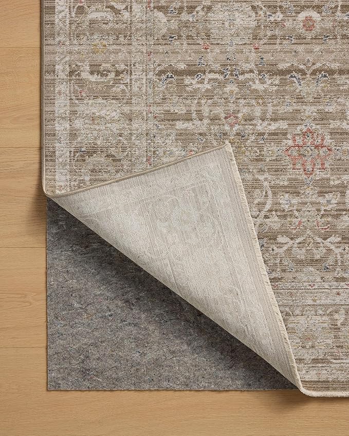 Loloi Chris Loves Julia Ida Collection IDA-03 Bark/Multi 3'-6" x 5'-6", .19" Pile Height, Accent Rug