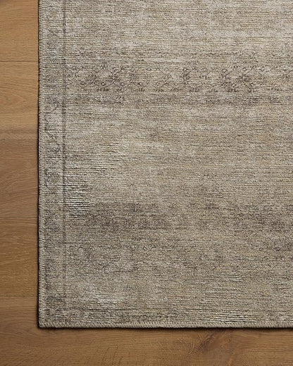 Loloi Amber Lewis Cambria Collection CBR-01 Ash/Bark 2'-0" x 5'-0" Accent Rug Jute, Neutral, Vintage Style, Antique Tone, Living, Bedroom, Dining, Carpet