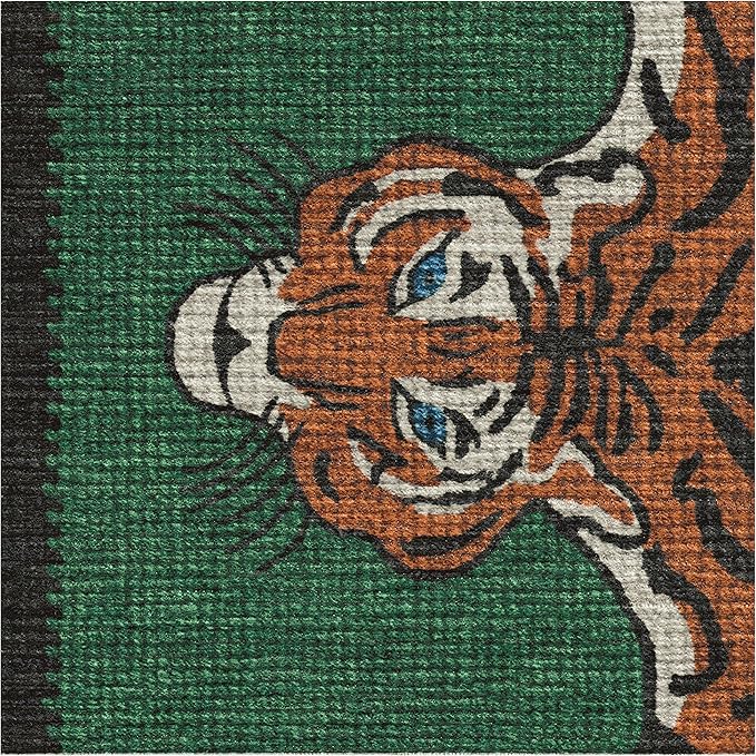 RUGGABLE x Jonathan Adler Washable Modern Area Rug – Tiger Emerald 5x7, Stain-Resistant, Non-Slip – Medium Machine Washable Rugs for Living Room, Bedroom, Hallway, Entryway & Office–with Standard Pad