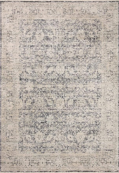 Loloi Amber Lewis Alie Collection ALE-05 Charcoal/Beige 5'-3'' x 7'-9'', .13'' Pile Height, Area Rug