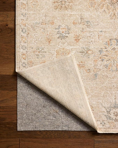 Loloi Chris Loves Julia Palma Collection PLM-11 Natural/Multi 6'-3" x 9'-6" Fringe Area Rug Vintage Style Boho Living Room Bedroom Carpet