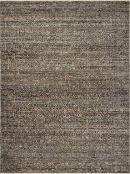 Loloi Amber Lewis Molly Collection MOL-05 Lagoon/Natural 9'-6" x 13'-6" Low Pile Area Rug