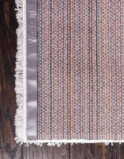 Unique Loom Solid Shag Collection Area Rug (2' 2" x 3' 1" Rectangle Snow White)