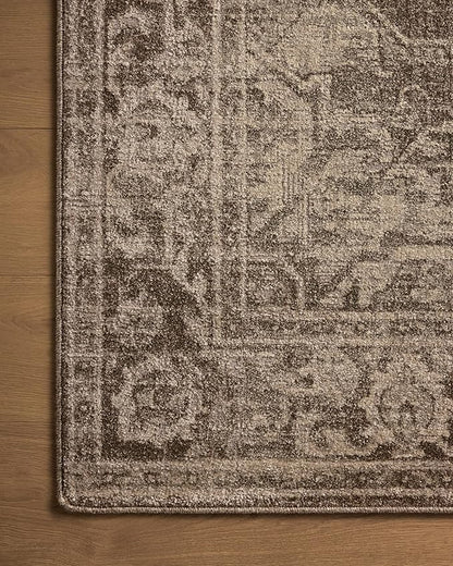 Loloi Magnolia Home by Joanna Gaines Mona Collection MOA-01 Cocoa/Stone 10'-0" x 14'-0" Area Rug