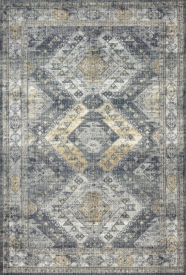 Loloi Skye Collection SKY-09 Graphite/Silver 2'-6" x 12'-0" Runner Rug